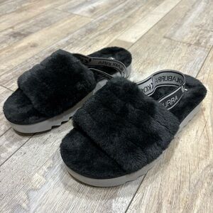 Koolaburra by UGG Fuzz'n II Women's Faux-Fur Sandals